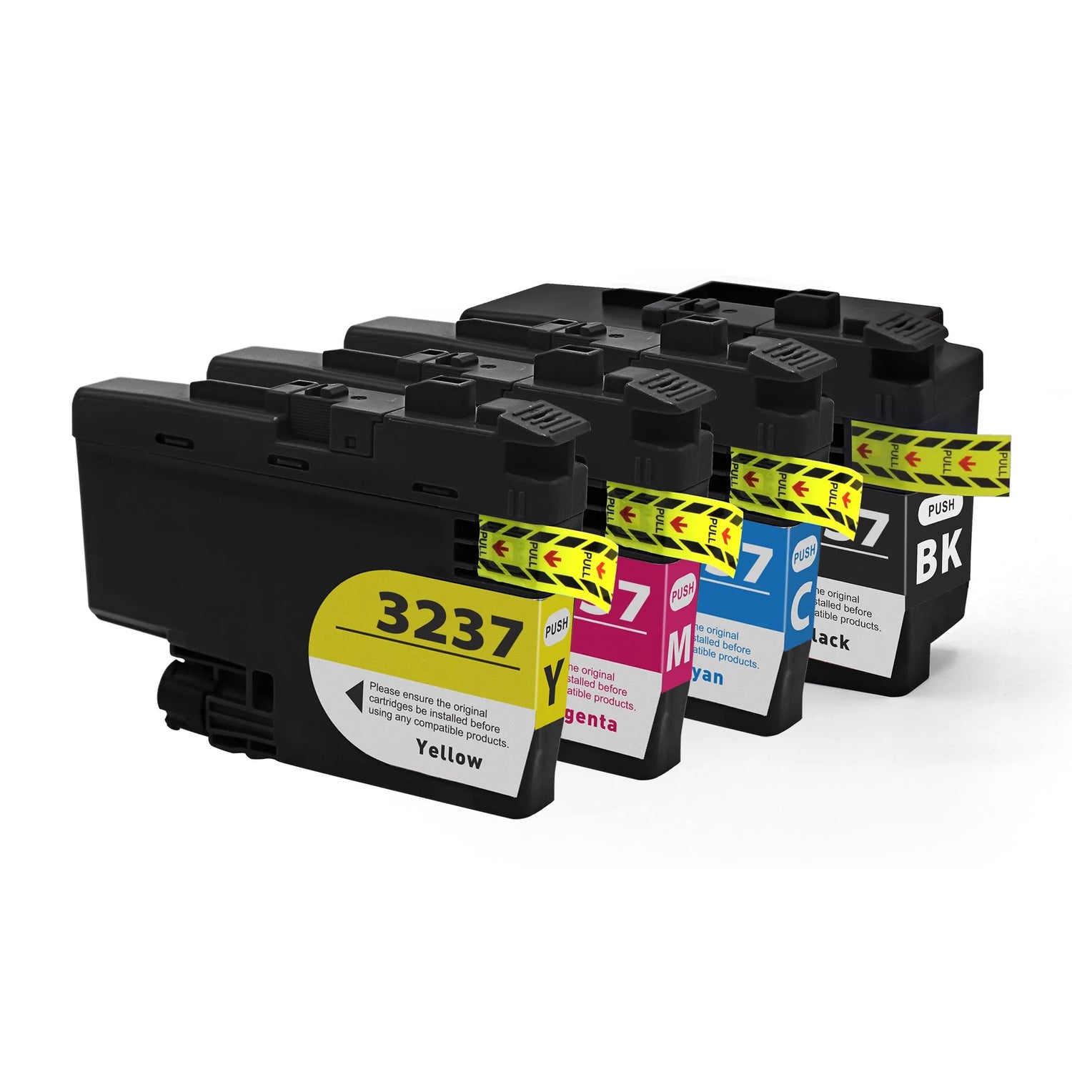 4 XL kompatible Druckerpatronen von Wechselfaul als Ersatz für Brother LC-3237