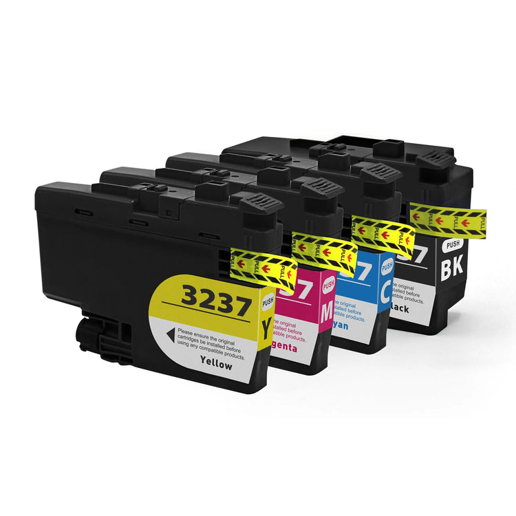 4 XL kompatible Druckerpatronen von Wechselfaul als Ersatz für Brother LC-3237