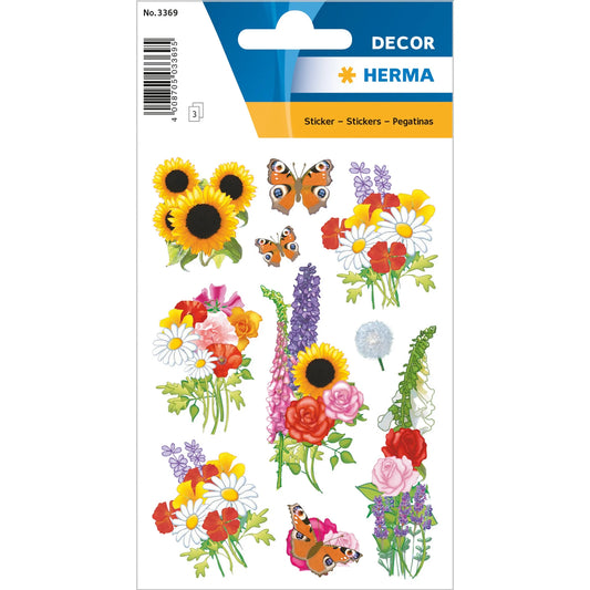 30 HERMA Aufkleber 3369 Blumen
