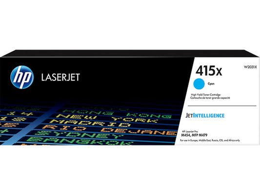 HP 415X (W2031X) cyan Tonerkartusche
