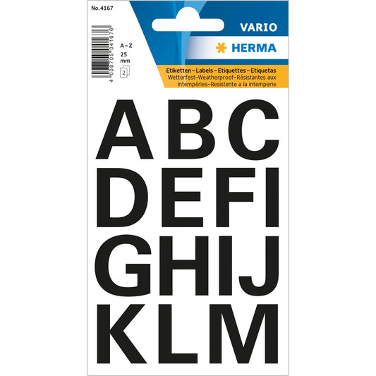 28 HERMA Klebebuchstaben 4167 Buchstaben A-Z