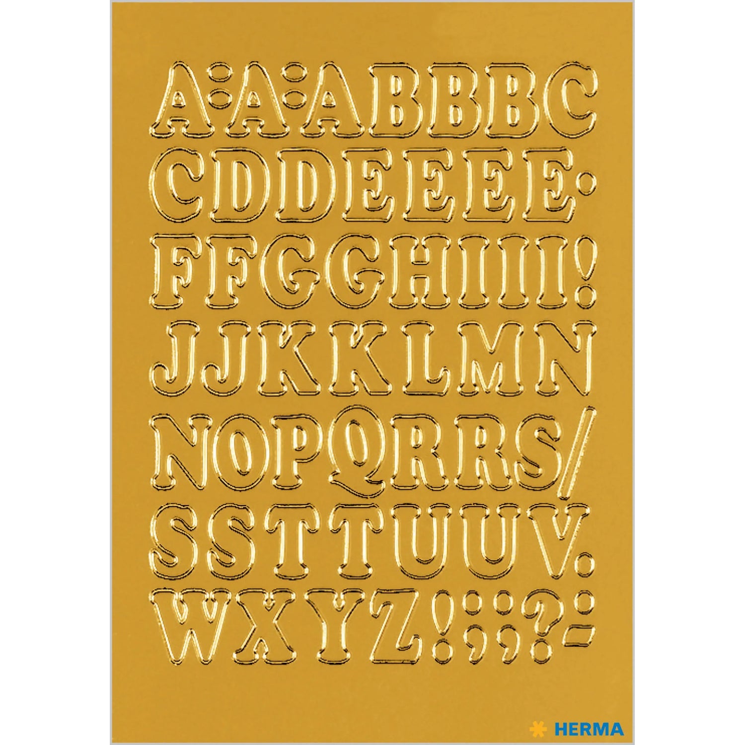 56 HERMA Klebebuchstaben 4183 Buchstaben A-Z