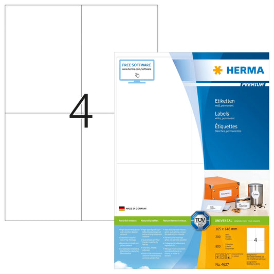 800 HERMA Etiketten 4627 weiß