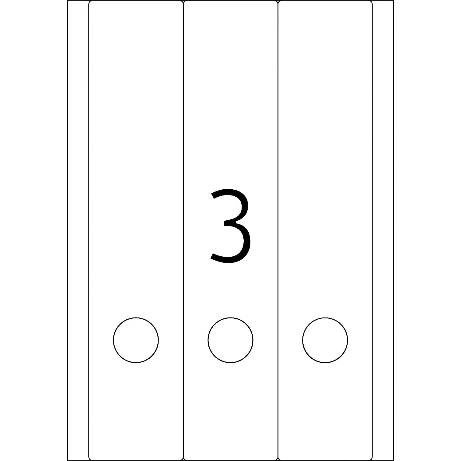 60 HERMA Ordneretiketten 5136 gelb für 7,0 - 8,0 cm Rückenbreite