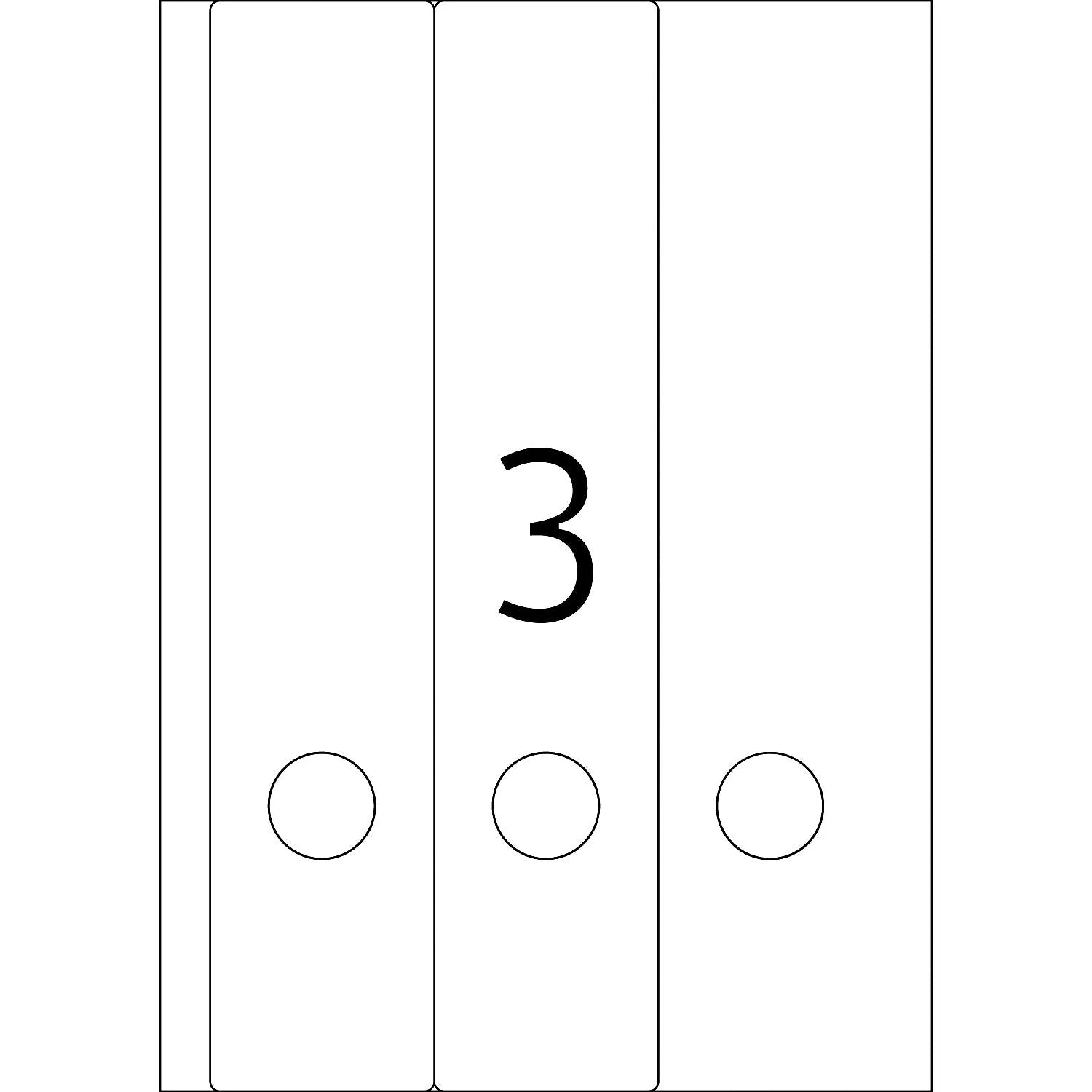 60 HERMA Ordneretiketten 5138 blau für 7,0 - 8,0 cm Rückenbreite