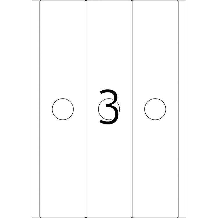 75 HERMA Hängeordneretiketten 5167 weiß für 7,0 - 8,0 cm Rückenbreite
