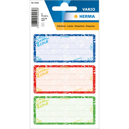 9 HERMA Schuletiketten 5562 Schoolydoo