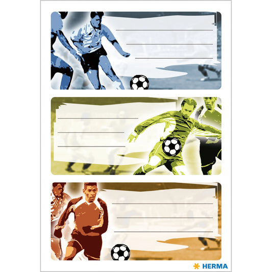 9 HERMA Schuletiketten 5598 Fussball