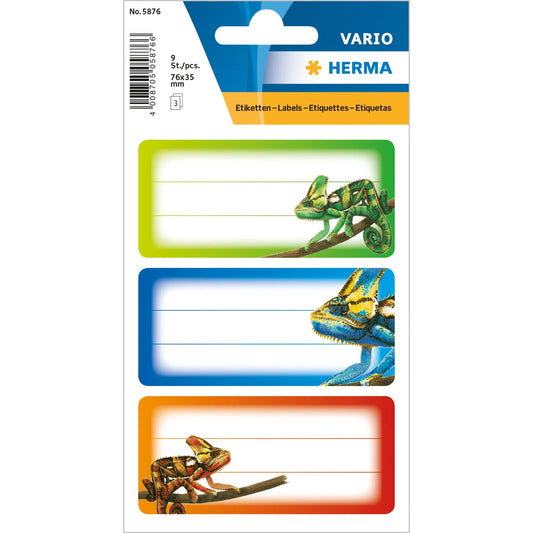 9 HERMA Schuletiketten 5876 Gecko