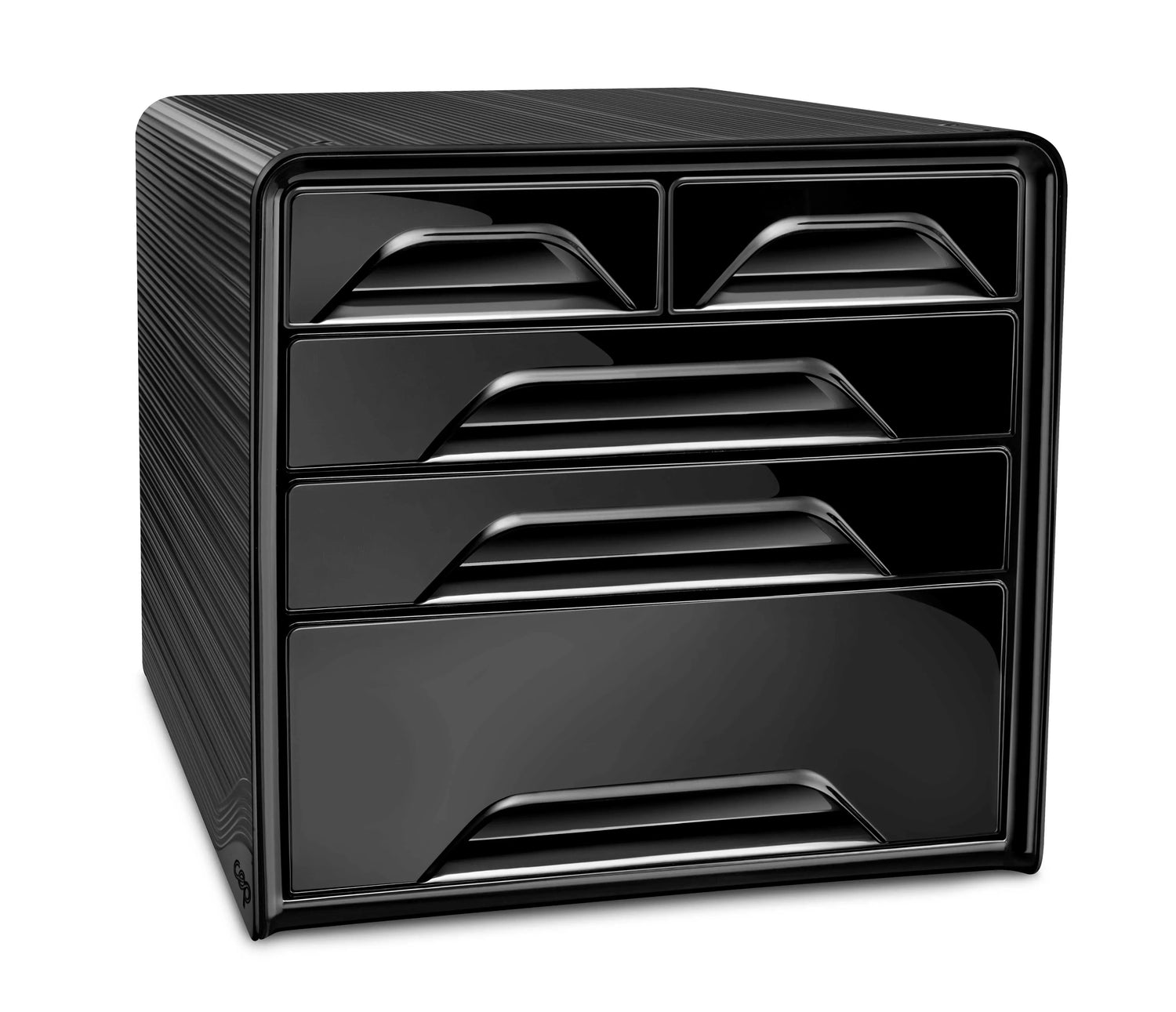 cep Schubladenbox Smoove schwarz 1072130011, DIN A4 mit 5 Schubladen
