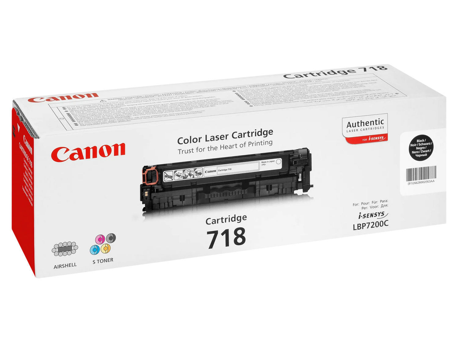 2 Canon 2x 718 BK schwarz Toner