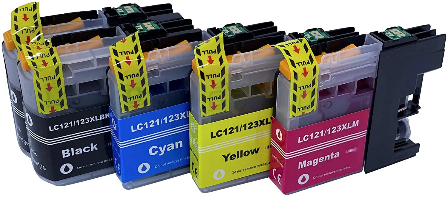 5 XXL kompatible Druckerpatronen von Wechselfaul als Ersatz für Brother LC-123