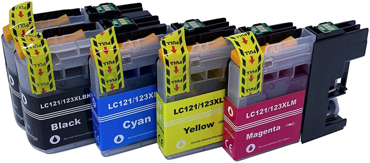 5 XXL kompatible Druckerpatronen von Wechselfaul als Ersatz für Brother LC-123