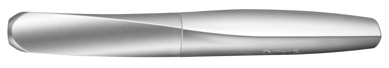 Pelikan Twist Patronenfüller silber M (mittel)  für Rechts- u. Linkshänder