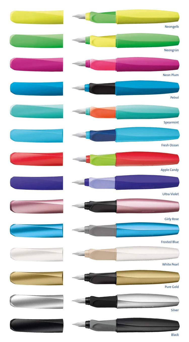 Pelikan Twist Patronenfüller rose M (mittel) für Rechts-u. Linkshänder