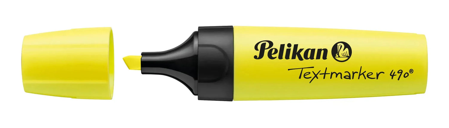 6 Pelikan 490 Textmarker farbsortiert gelb, orange, grün, pink, blau, rot