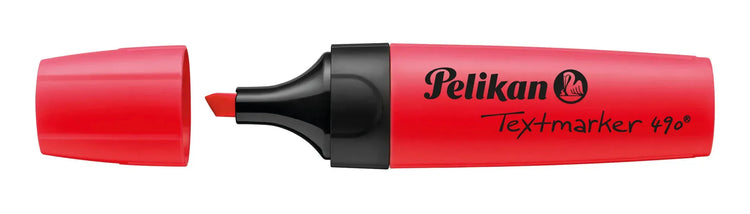 6 Pelikan 490 Textmarker farbsortiert gelb, orange, grün, pink, blau, rot