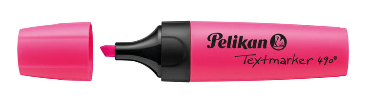 6 Pelikan 490 Textmarker farbsortiert gelb, orange, grün, pink, blau, rot