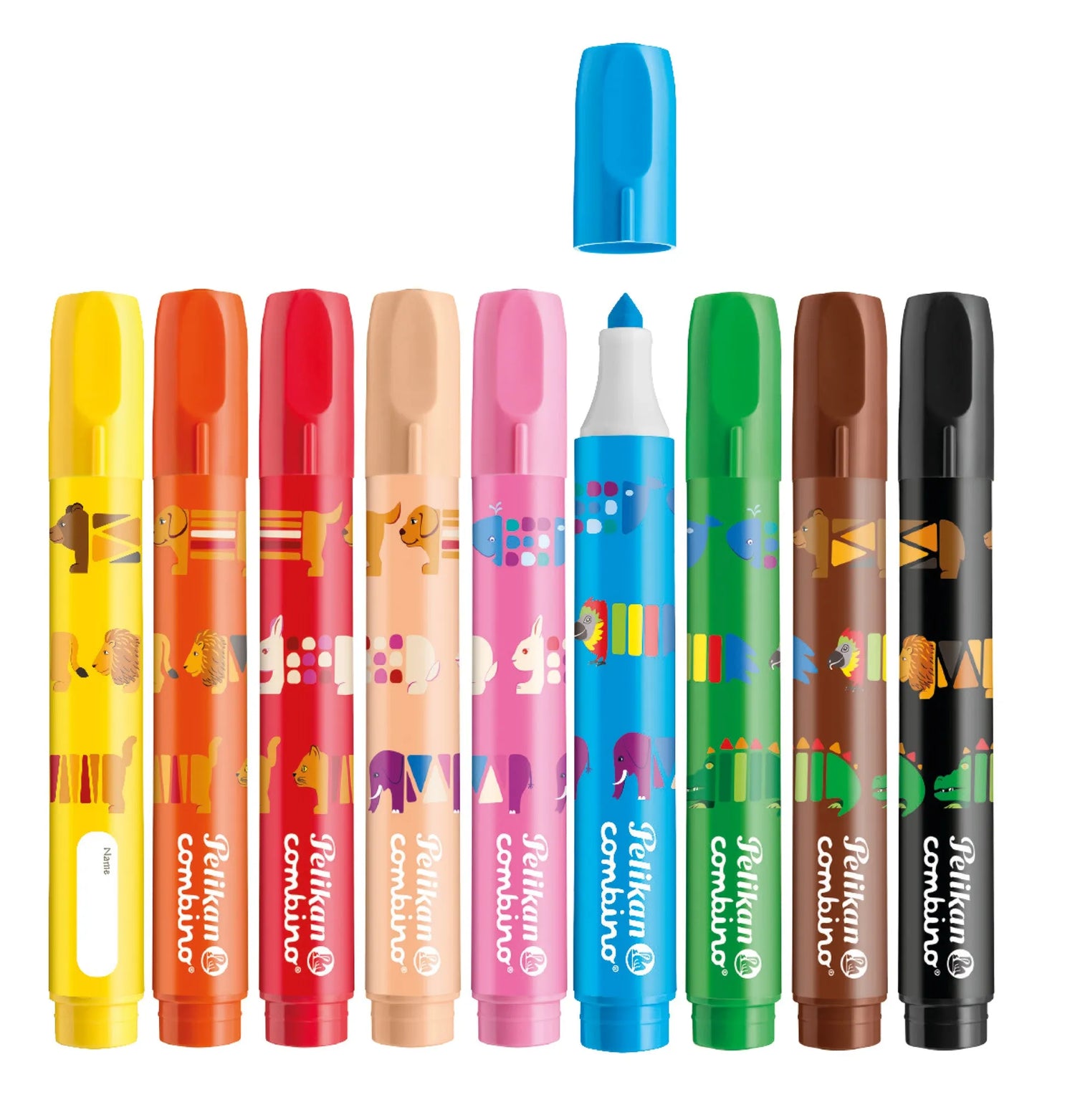 9 Pelikan combino Filzstifte farbsortiert
