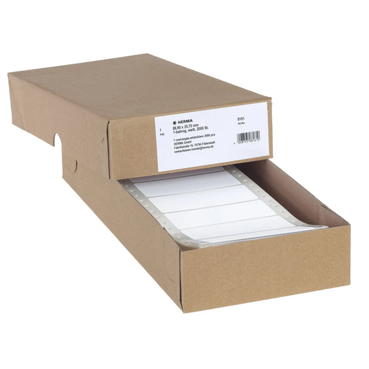 2.000 HERMA Computer-Endlosetiketten 8161 weiß