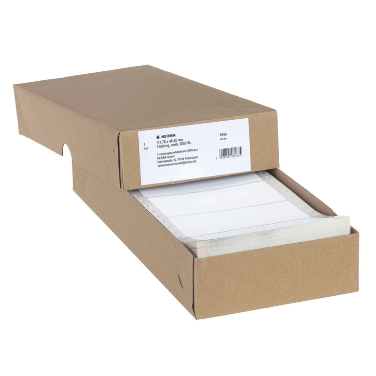 2.000 HERMA Computer-Endlosetiketten 8166 weiß