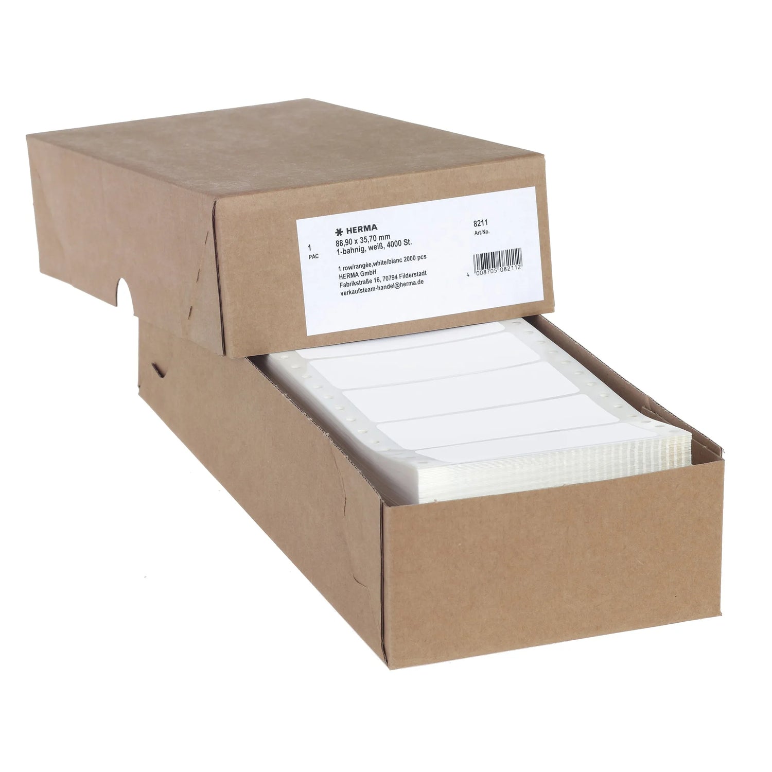 4.000 HERMA Computer-Endlosetiketten 8211 weiß
