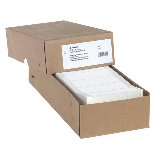 4.000 HERMA Computer-Endlosetiketten 8211 weiß