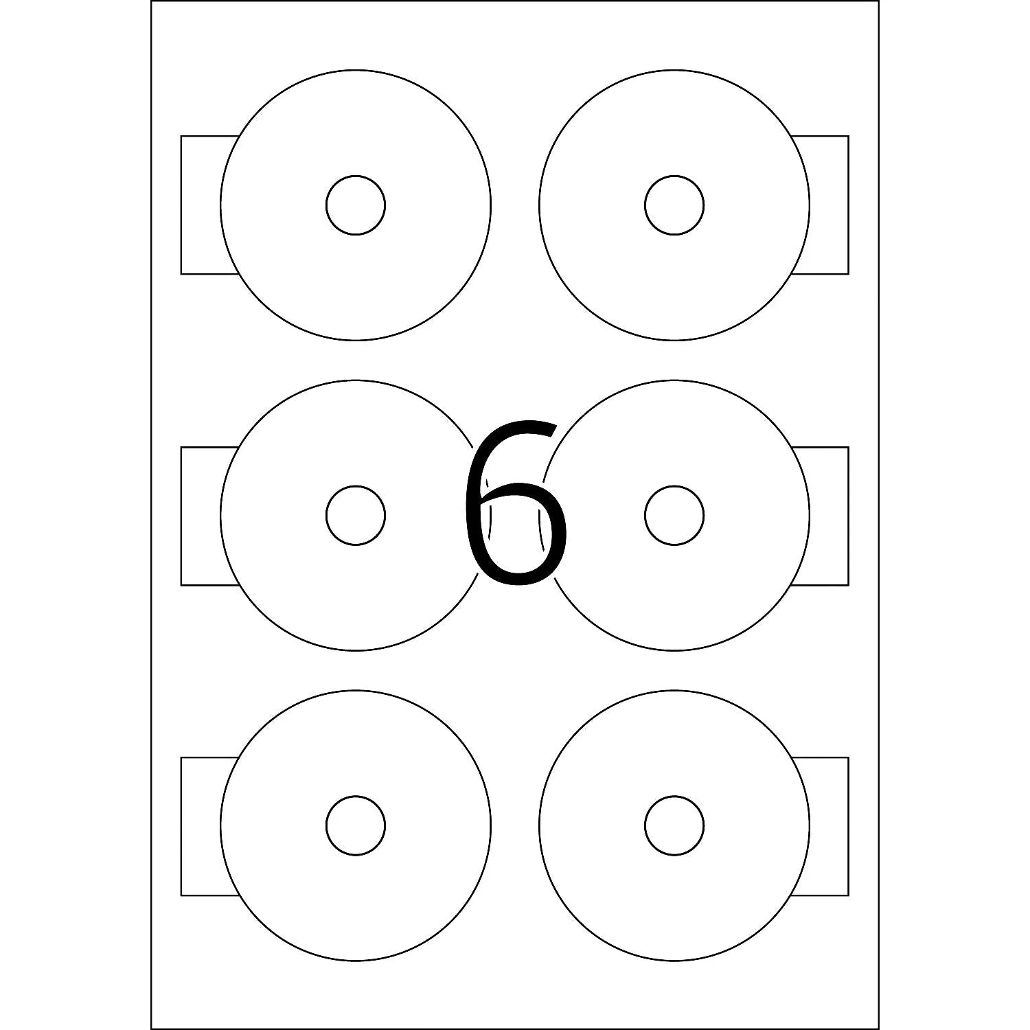 60 HERMA CD-Etiketten 8619 weiß