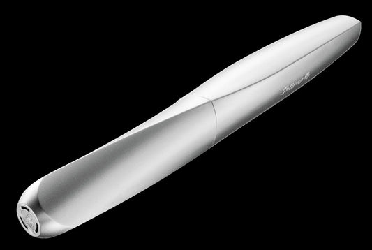 Pelikan Twist Patronenfüller silber M (mittel)  für Rechts- u. Linkshänder