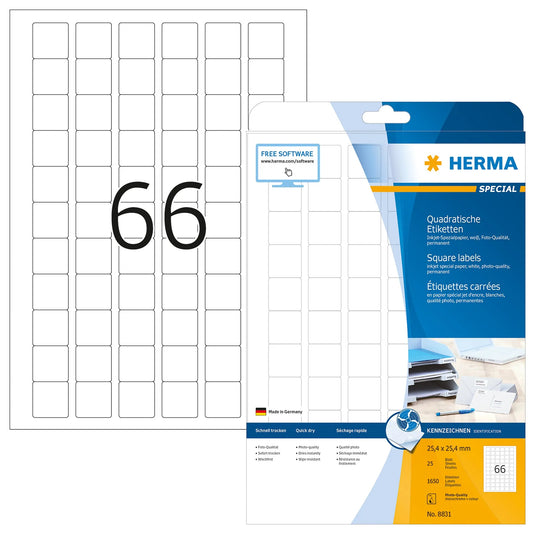 1.650 HERMA Etiketten 8831 weiß