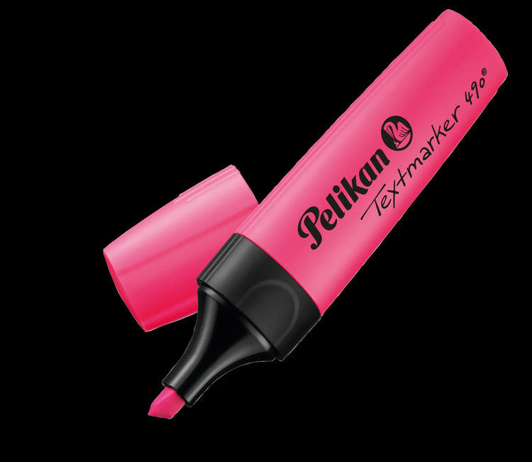 4 Pelikan 490 Textmarker farbsortiert, gelb, orange, grün, pink
