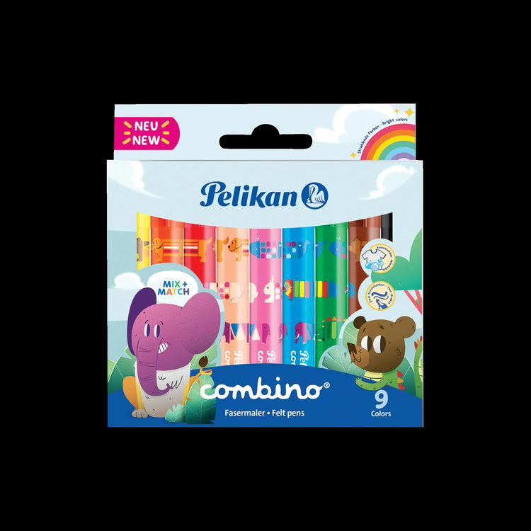9 Pelikan combino Filzstifte farbsortiert