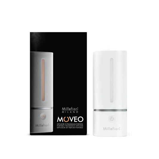 Millefiori Moveo tragbarer Diffuser mit Farbwechsler weiß matt ohne Wasser!