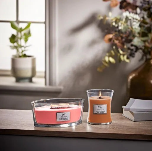 WoodWick Kerze Chilli Pepper Gelato mini mit knisterndem Docht, Brenndauer bis zu 20Std