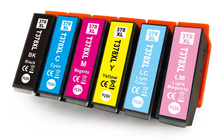 Wechselfaul Druckerpatronen ersetzt 378XL T37984 schwarz, cyan, magenta, gelb, light cyan, light magenta, 6er-Set