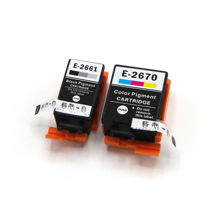 2 XL kompatible Druckerpatronen von Wechselfaul als Ersatz für Epson T2661 T2670