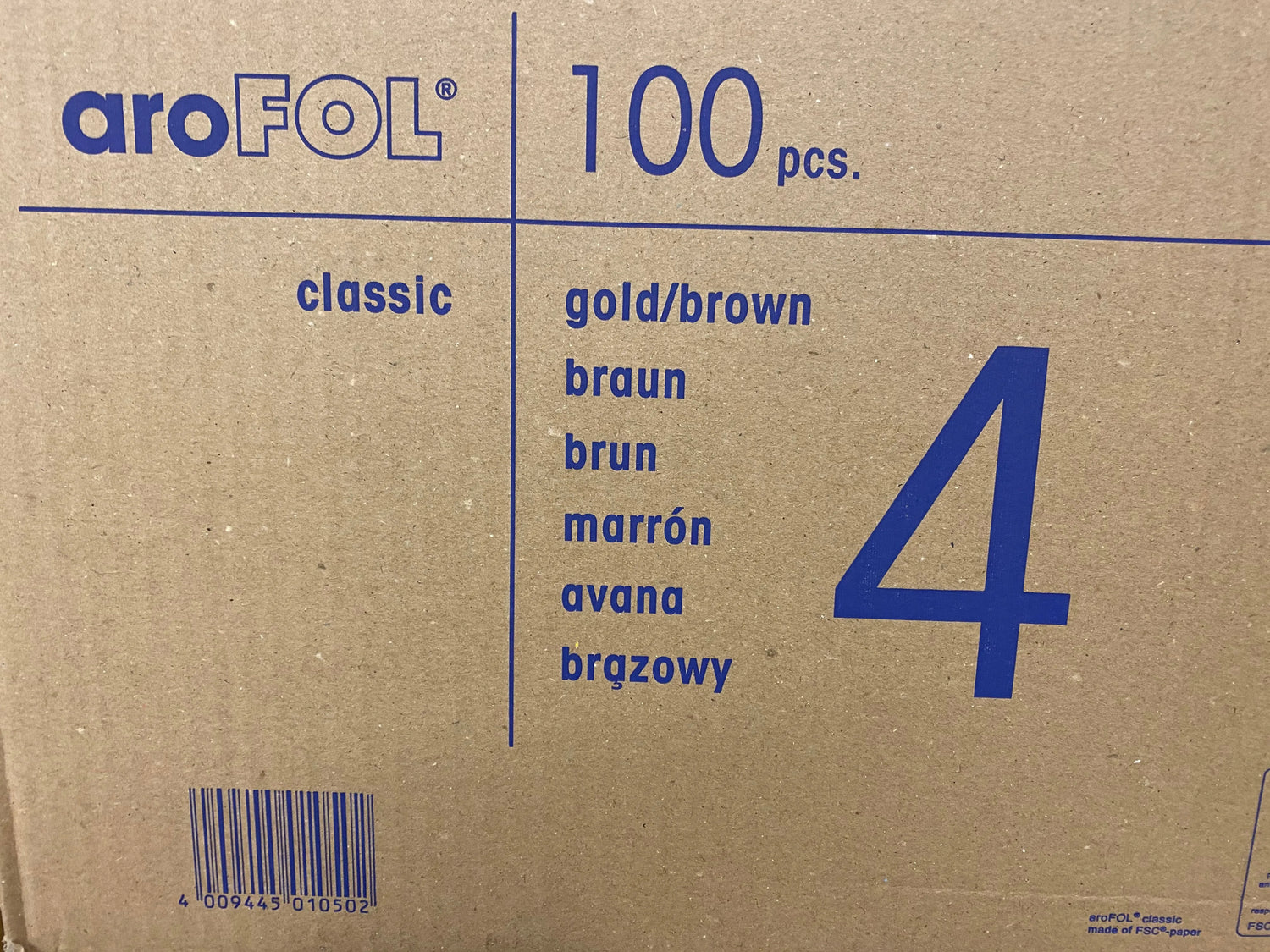 AroFOL® CLASSIC 100 Luftpolsterversandtaschen für DIN A5 NO. 4 braun