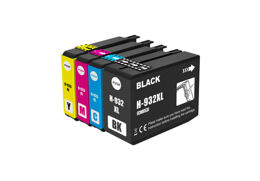 4 XL kompatible Druckerpatronen von Wechselfaul als Ersatz für HP 932XL/933XL (C2P42AE)
