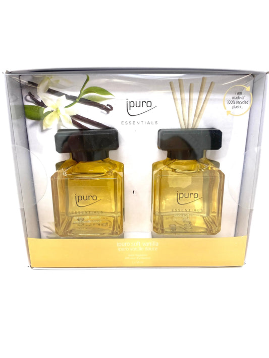 Ipuro Raumduft Soft Vanilla Vanille 2x 50ml Geschenkset