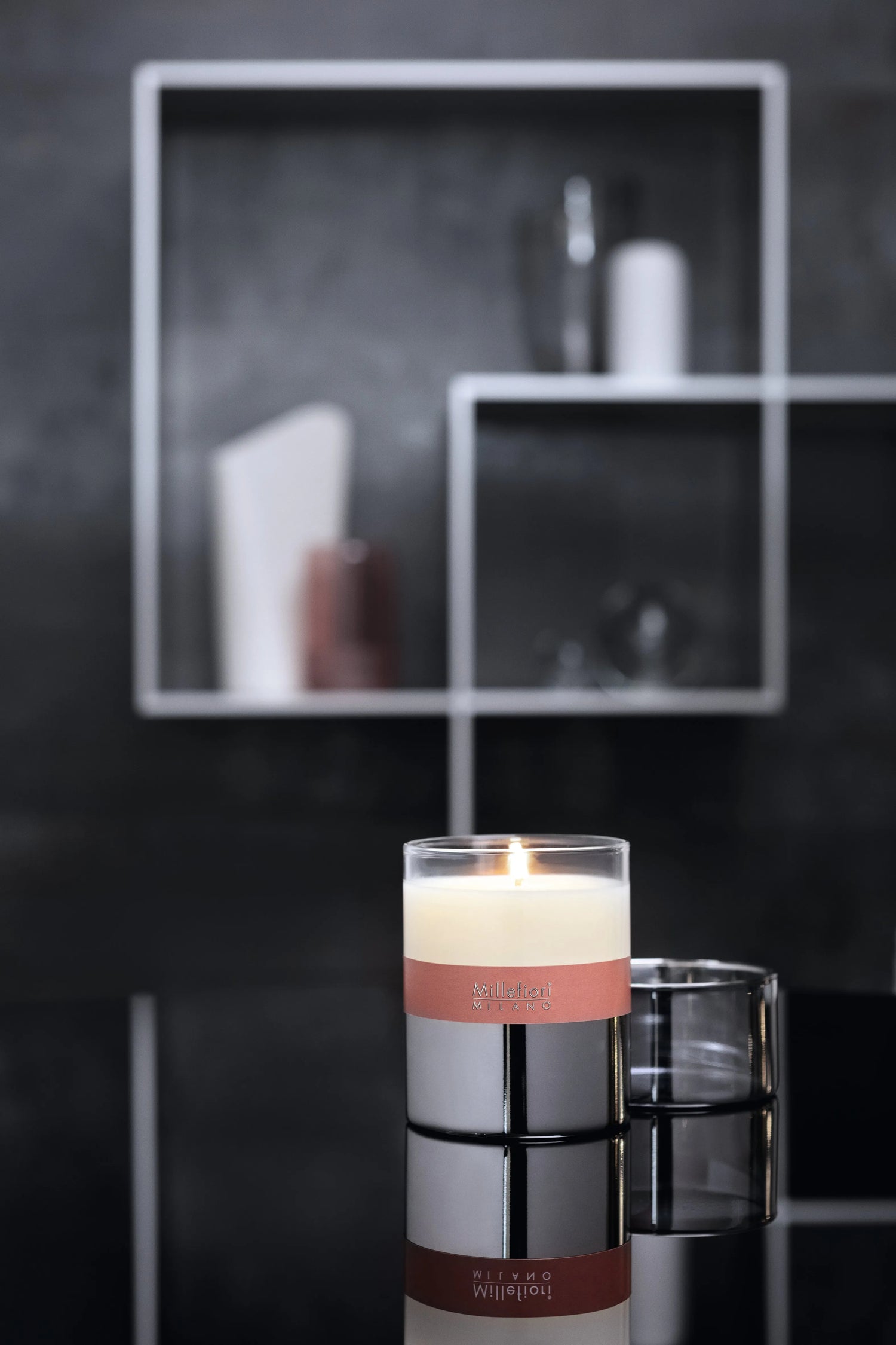 Millefiori Milano Duftkerzen, Vanilla & Wood bis zu 80 Std Brenndauer