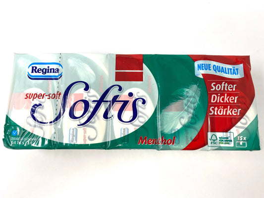 Softis Taschentücher Menthol 15x 9 Tücher-4-lagig