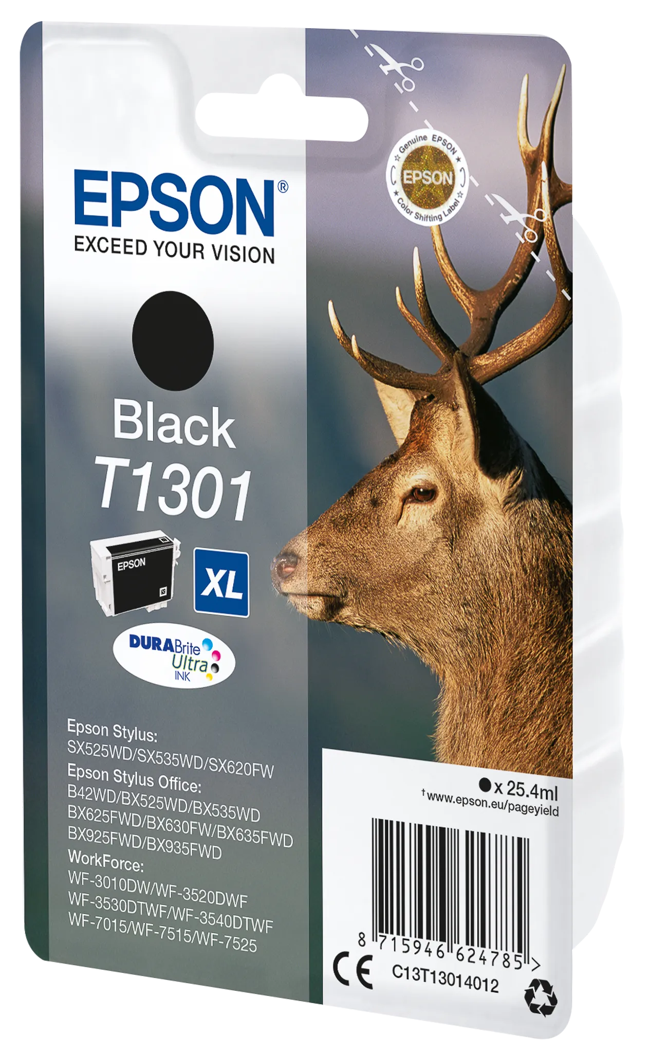 EPSON T1301 XL schwarz Tintenpatrone