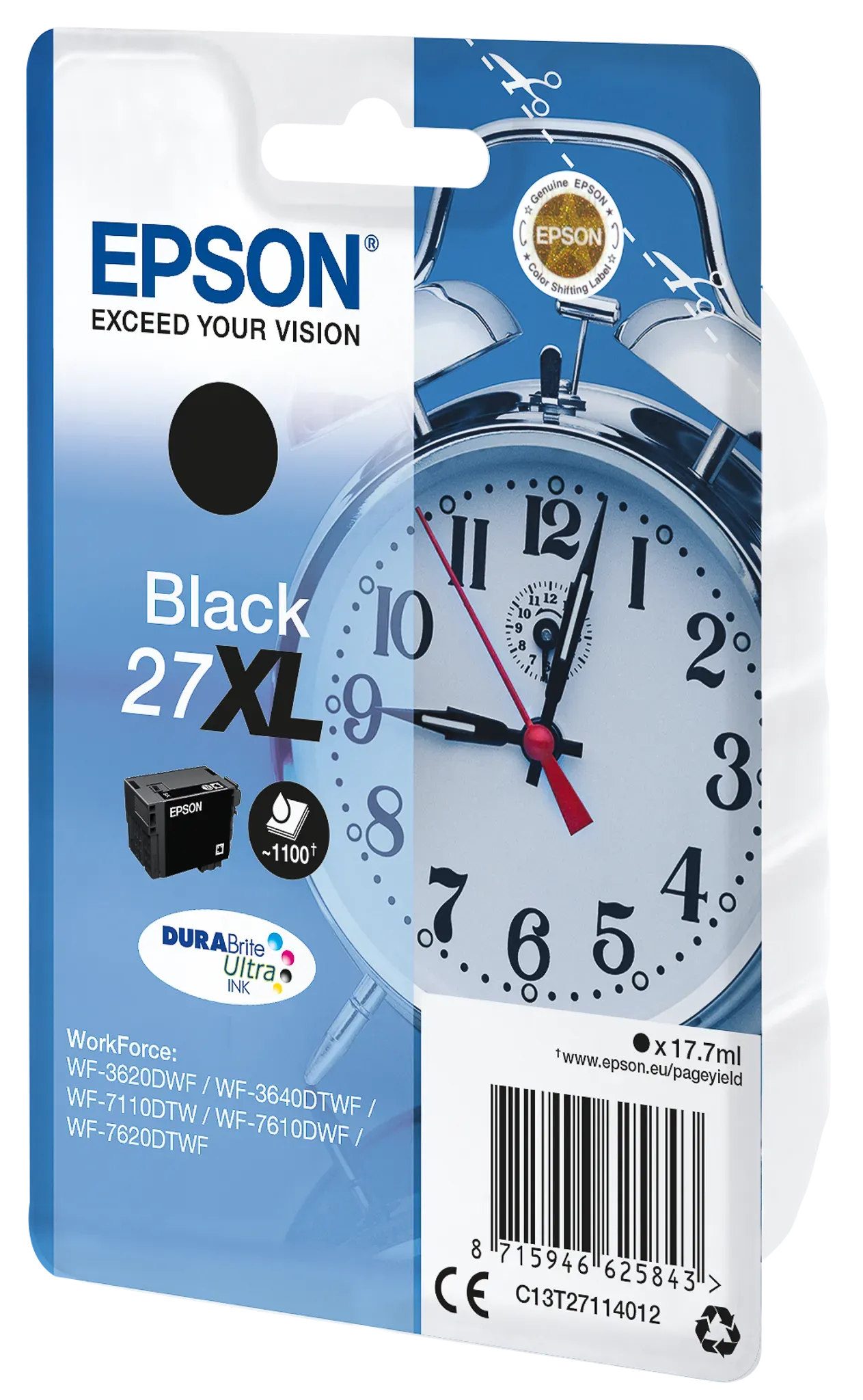 EPSON 27XL / T2711XL schwarz Tintenpatrone