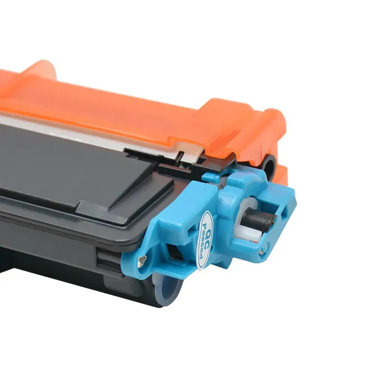 Ein blau-orangefarbenes Glasfaser-Trenngerät aus Kunststoff auf weißem Hintergrund, das detaillierte Komponenten wie Klinge und Faserklemme zeigt. Darüber hinaus ist das Werkzeug als Ergänzung zu alternativen Tonergeräten wie dem Wechselfaul XL Toner kompatibel mit Brother TN-243 / TN-247 DCP-L 3510CDW MFC-L-3710CW konzipiert.
