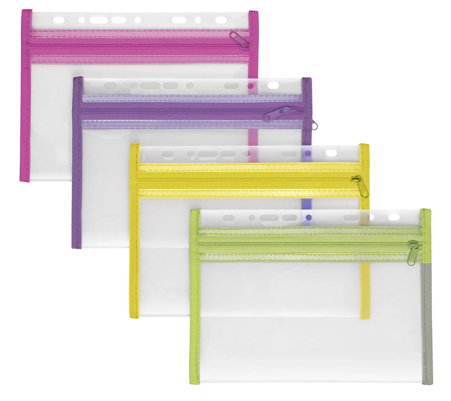 4 VELOFLEX Reißverschlussbeutel u. Mundschutztasche XXS A5 bunt