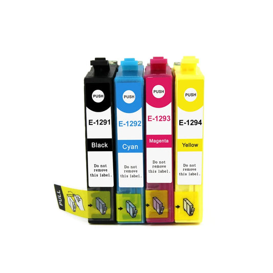 5 XXL kompatible Druckerpatronen von Wechselfaul als Ersatz für Epson T1291 T1292 T1293 T1294 T1295