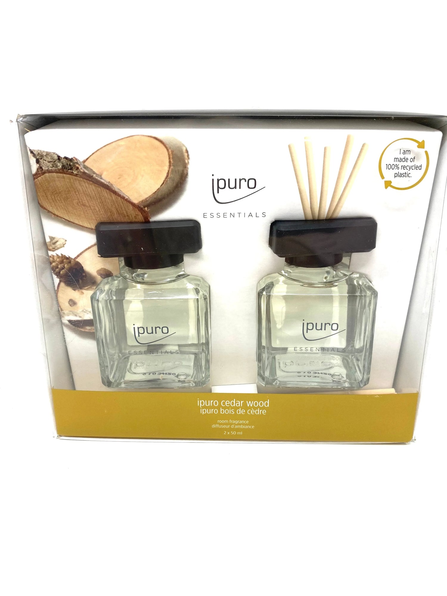 Ipuro Raumduft Cedar Wood 2x 50ml Geschenkset