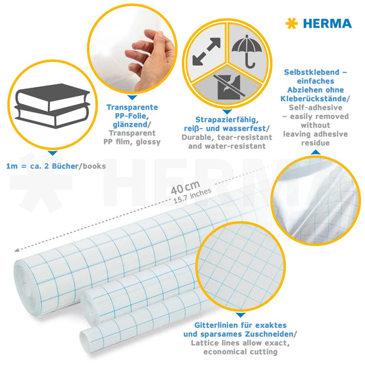 HERMA Bucheinbandfolie selbstklebend 10,0 m