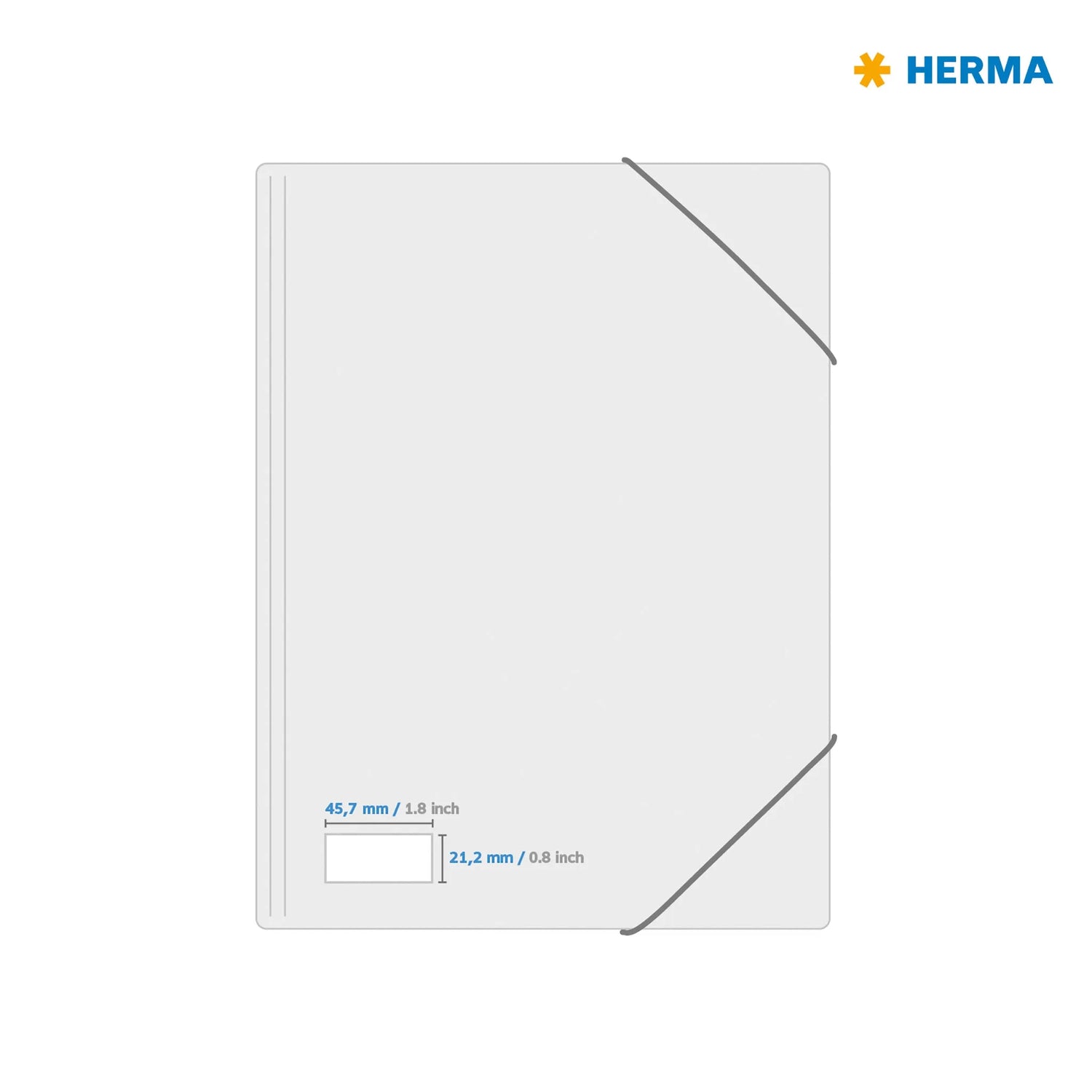 1.200 HERMA Typenschildetiketten 4221 silber