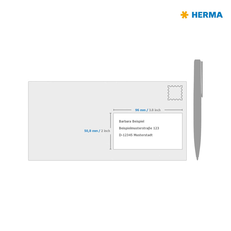 250 HERMA Typenschildetiketten 4223 silber